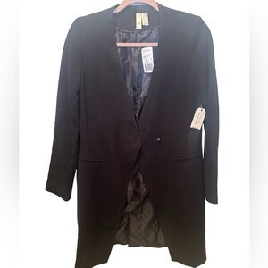 Forever 21 Black Coat/Jacket Trench Coat NWT Size M